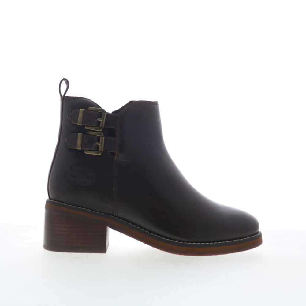 Harley-Davidson Womens Jonetta Buckle Brown Boots (NWT)